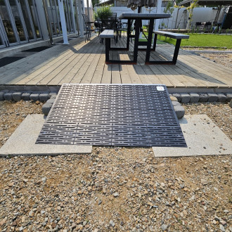 화성시 아르딤복지관 : 점포 앞 경사판 설치